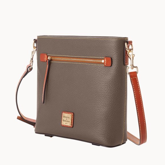 Dooney & Bourke Pebble Grain Zip Elephant Color Crossbody - Picture 2 of 16